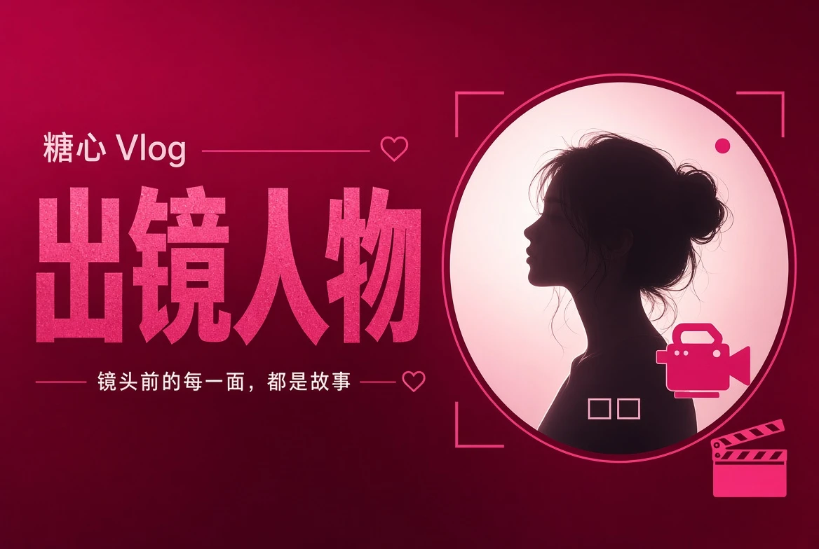 糖心Vlog出镜窗栏目视觉