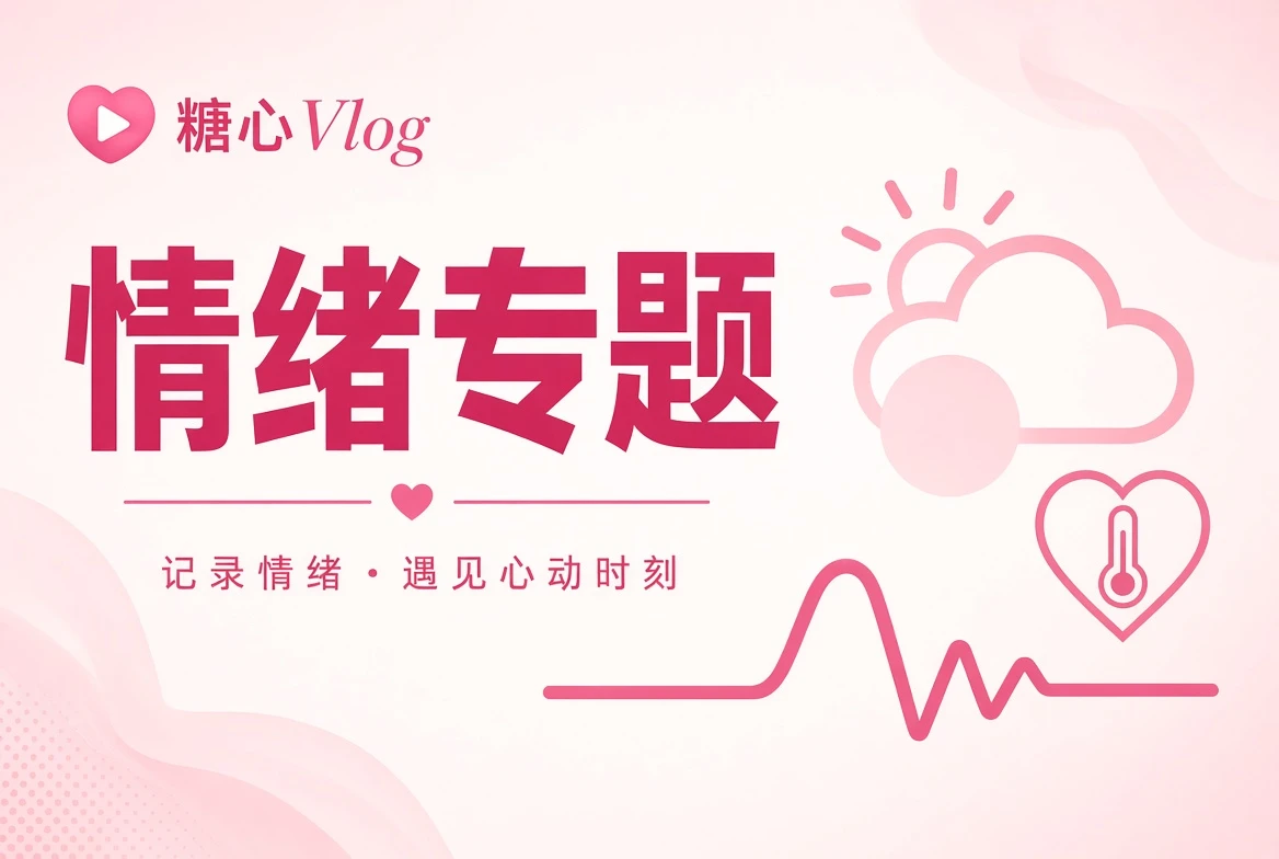 糖心Vlog心情笺栏目视觉