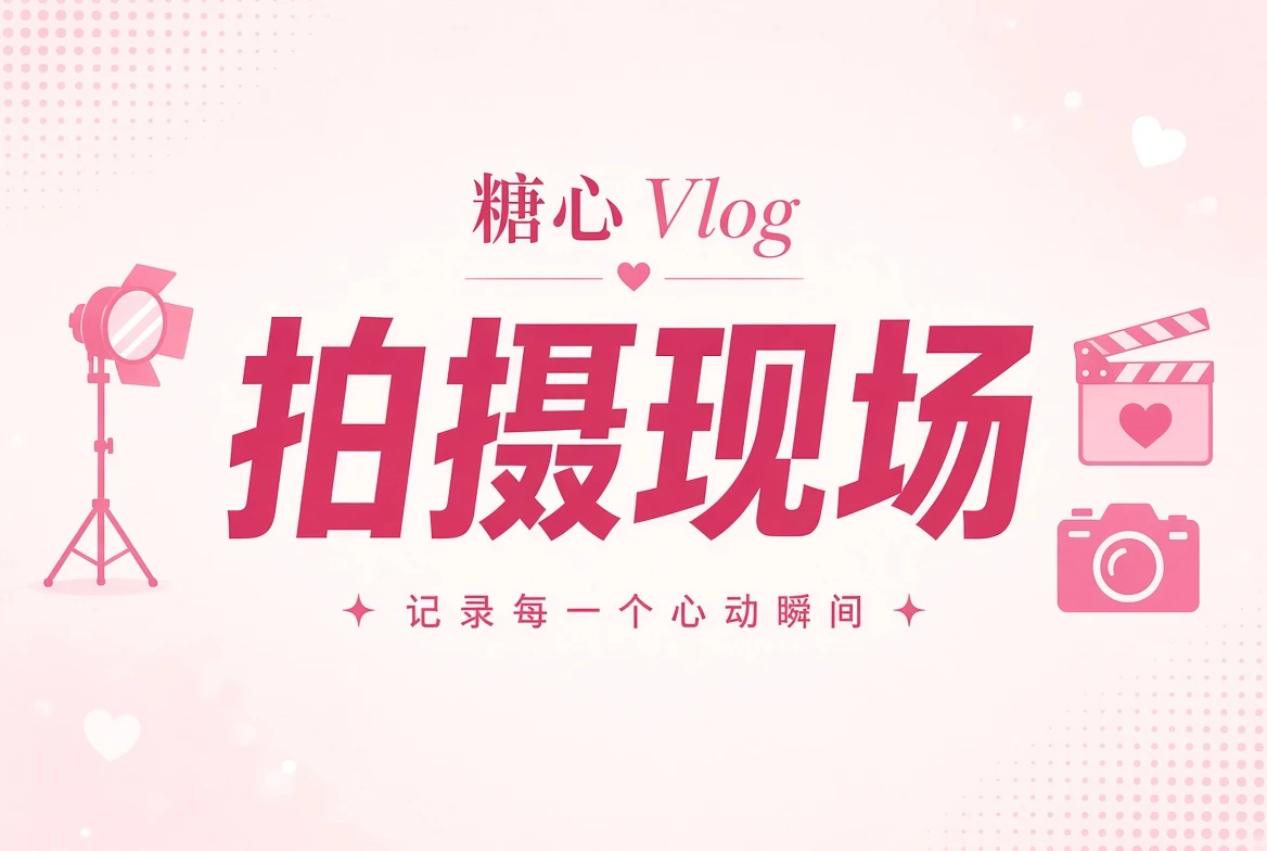 糖心Vlog片场簿栏目视觉